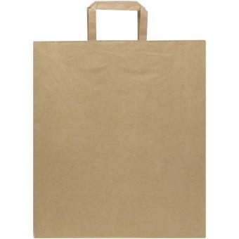 Kraft 80–90 g/m² Papiertasche mit flachen Griffen – 32 × 17 × 39 cm Natur