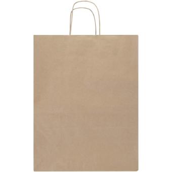 Kraft 80–90 g/m² Papiertasche mit Kordelgriffen – 25 × 15 × 32 cm Natur