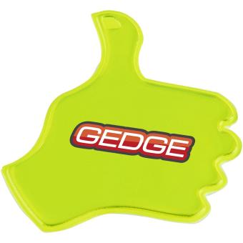 RFX™ S-12 thumb reflective PVC sticker Neon yellow