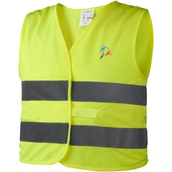 Reflective kids safety vest HW1 (XS) Neon yellow