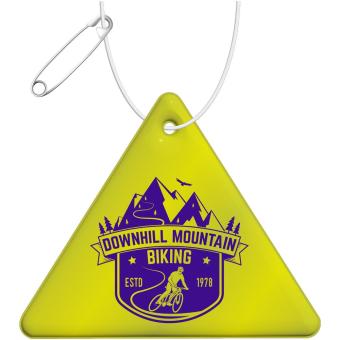 RFX™ H-12 triangle reflective TPU hanger Neon yellow