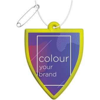 RFX™ H-12 reflektierender PVC-Koffer-Anhänger Neongelb