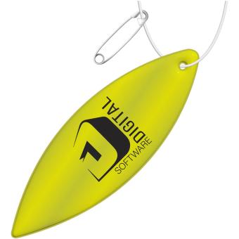 RFX™ H-12 ellipse reflective TPU hanger Neon yellow