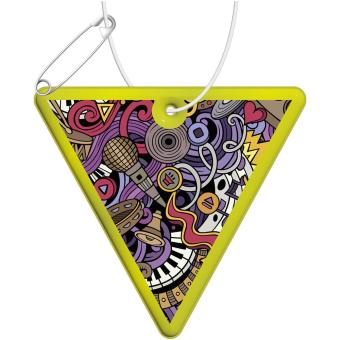 RFX™ H-12 inverted triangle reflective PVC hanger Neon yellow