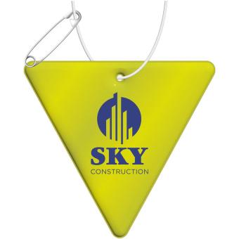 RFX™ H-12 inverted triangle reflective TPU hanger Neon yellow