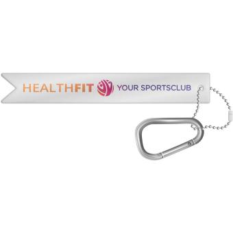 RFX™ H-9 lightweight reflective PVC hanger with carabiner White