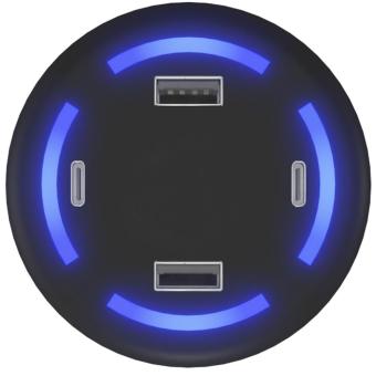 SCX.design H11 light-up logo smart home charger Black
