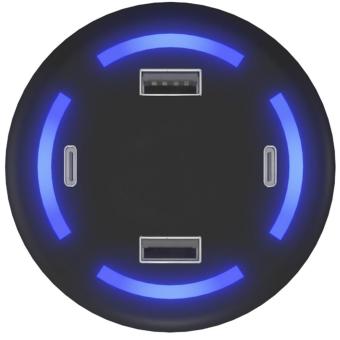 SCX.design H11 light-up logo smart home charger Black