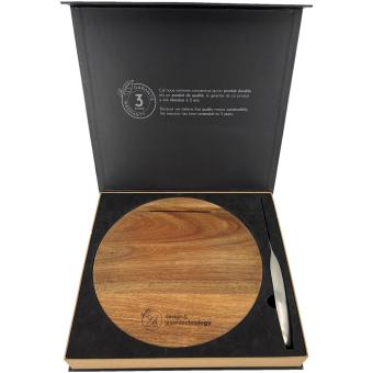 SCX.design K03 wooden cutting board and knife set Nature