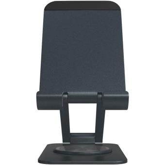 SCX.design O32 foldable phone stand with 3-in-1 charging cable Silver grey