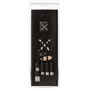 SCX.design C13 20W 5-in-1 charging cable Black