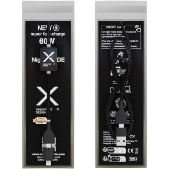 SCX.design C32 60W Ladekabel mit Schalter und Leuchtlogo Schwarz