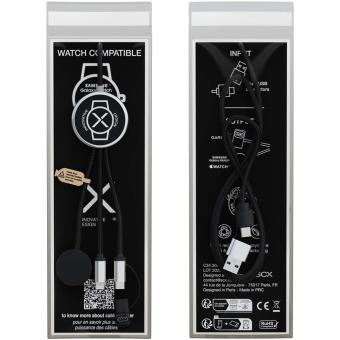 SCX.design C34 7 in 1 Ladekabel für Smartwatches Schwarz