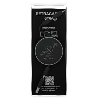 SCX.design C42 Einziehbares 65W, 4 in 1 Ladekabel Schwarz