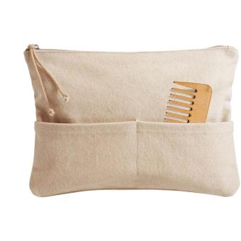 Citizen Green Zipzip organic cotton accessory pouch Nature