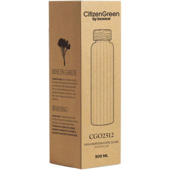Citizen Green Purflow 500 ml Flasche aus Borosilikatglas Transparent
