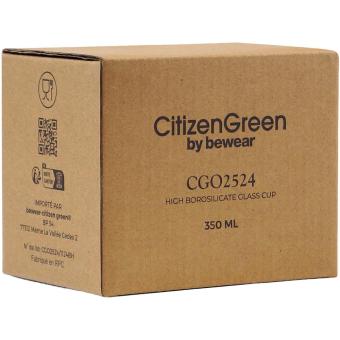 Citizen Green Purdrink Becher aus Borosilikatglas Transparent