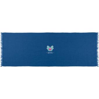 Citizen Green Handloom Baumwollschal handgewebt Blau