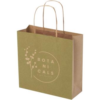 Kraft 120 g/m2 paper bag with twisted handles - small 