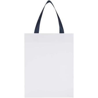 Smartfold Papiertüte, 210 g/m²,  mit Bandgriffen und Glanzlaminierung – 24 x 10 x 32 cm Blau