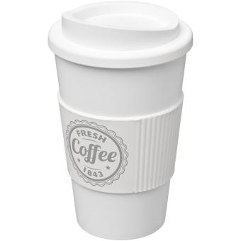 Americano® 350 ml Isolierbecher mit Schutzring Weiß