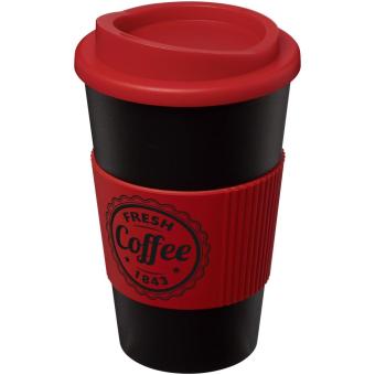 Americano® 350 ml insulated tumbler with grip Black/red