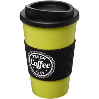 Americano® 350 ml insulated tumbler with grip, lime Lime,black
