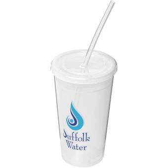 Stadium 350 ml double-walled cup Transparent