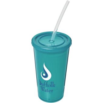 Stadium 350 ml double-walled cup Light blue