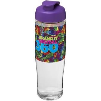 H2O Active® Tempo 700 ml flip lid sport bottle Transparent lila