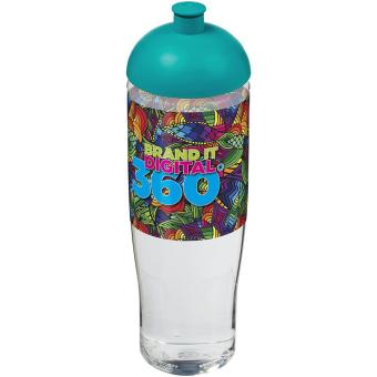 H2O Active® Tempo 700 ml Sportflasche mit Stülpdeckel Transparent türkis