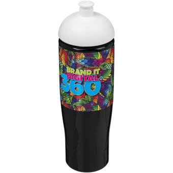 H2O Active® Tempo 700 ml Sportflasche mit Stülpdeckel Schwarz/weiss