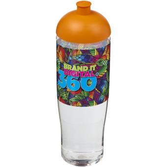 H2O Active® Tempo 700 ml Sportflasche mit Stülpdeckel Transparent orange