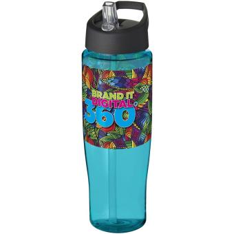 H2O Active® Tempo 700 ml Sportflasche mit Ausgussdeckel Blau/schwarz