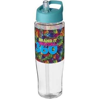 H2O Active® Tempo 700 ml Sportflasche mit Ausgussdeckel Transparent türkis