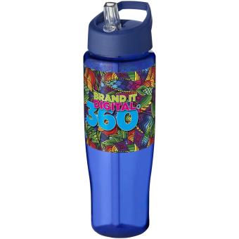 H2O Active® Tempo 700 ml spout lid sport bottle Aztec blue