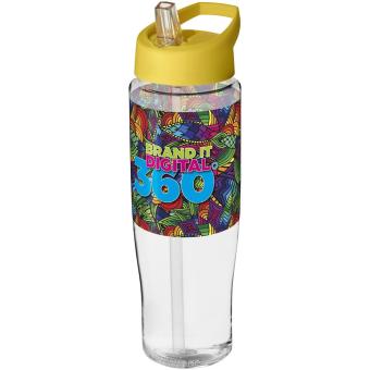 H2O Active® Tempo 700 ml Sportflasche mit Ausgussdeckel Transparent gelb