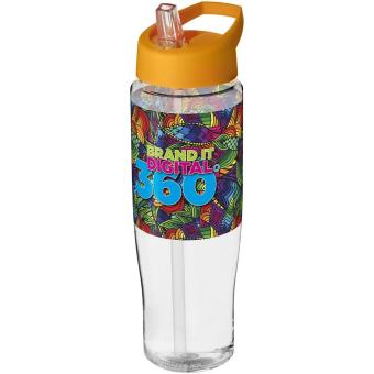 H2O Active® Tempo 700 ml Sportflasche mit Ausgussdeckel Transparent orange