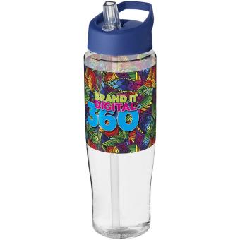 H2O Active® Tempo 700 ml Sportflasche mit Ausgussdeckel Transparent blau