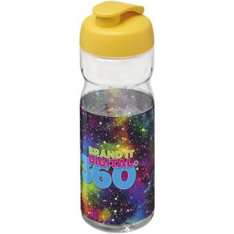 H2O Active® Base 650 ml Sportflasche mit Klappdeckel Transparent gelb