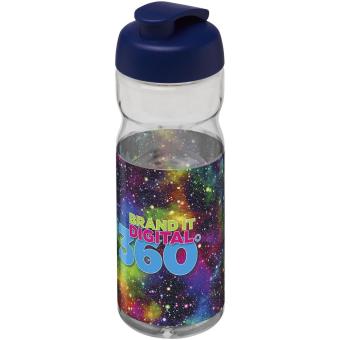 H2O Active® Base 650 ml flip lid sport bottle Transparent blue