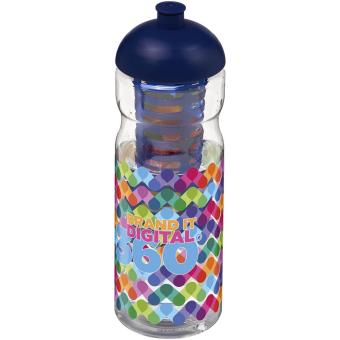 H2O Active® Base 650 ml dome lid sport bottle & infuser Transparent blue