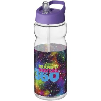 H2O Active® Base 650 ml Sportflasche mit Ausgussdeckel Transparent lila