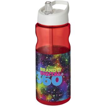 H2O Active® Base 650 ml Sportflasche mit Ausgussdeckel Rot/weiß