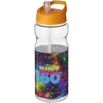 H2O Active® Base 650 ml Sportflasche mit Ausgussdeckel Transparent orange