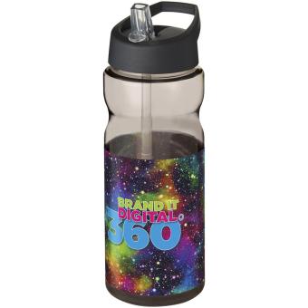 H2O Active® Base 650 ml Sportflasche mit Ausgussdeckel, kohle Kohle,schwarz