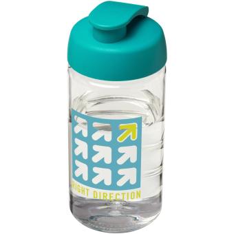 H2O Active® Bop 500 ml Sportflasche mit Klappdeckel Transparent türkis