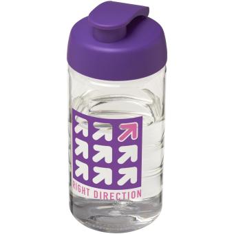 H2O Active® Bop 500 ml Sportflasche mit Klappdeckel Transparent lila