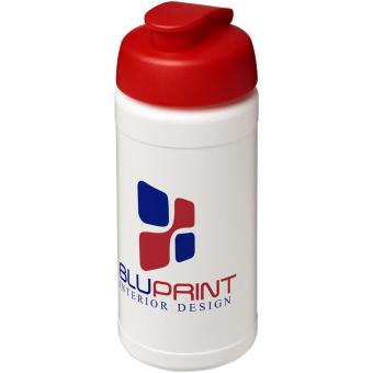 Baseline® Plus 500 ml flip lid sport bottle White/red