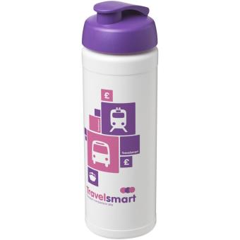 Baseline® Plus 750 ml flip lid sport bottle White/purple
